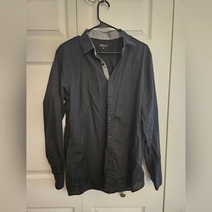 Galaxy by Harvic Men's Button Up Black Large